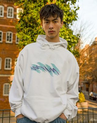 DBDNS hoodie in white with jazz cup print