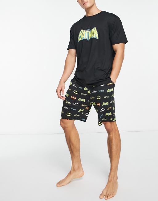 DC Comics Batman 2 Piece Pajama Set, Black, Size: 4 