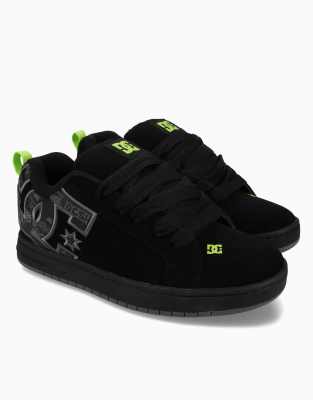  Court graffik leather trainers /grey/lime