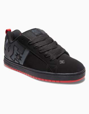 DC Shoes - Court Graffik Sq - Baskets - Noir/gris/rouge