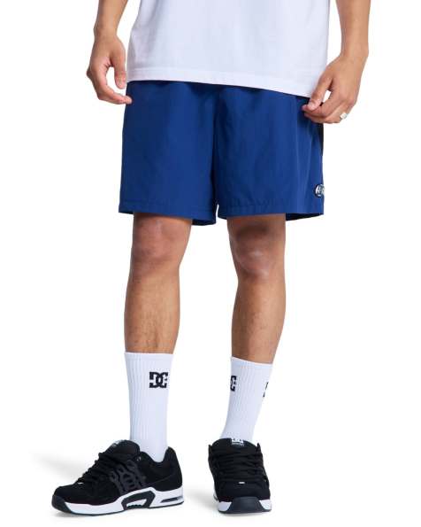 DC Shoes – Flow Down – Shorts in Saphirblau mit elastischem Bund - view 1