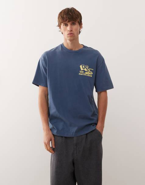 DC Shoes Parts dep short sleeve t-shirt in dark denim