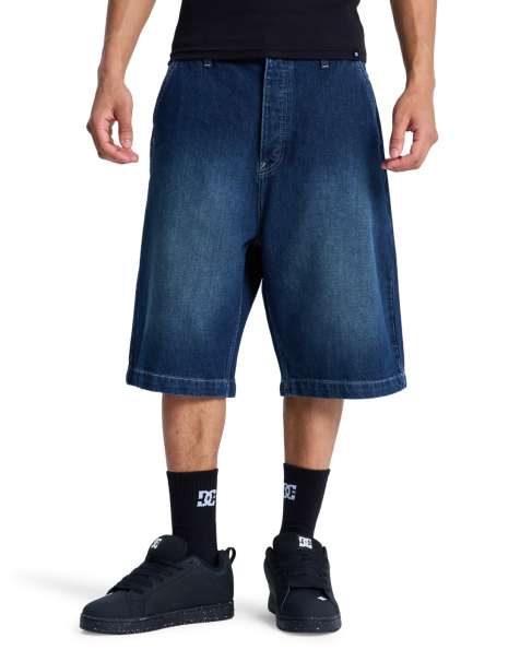 DC Shoes - Short baggy en jean - Denim foncé - view 1