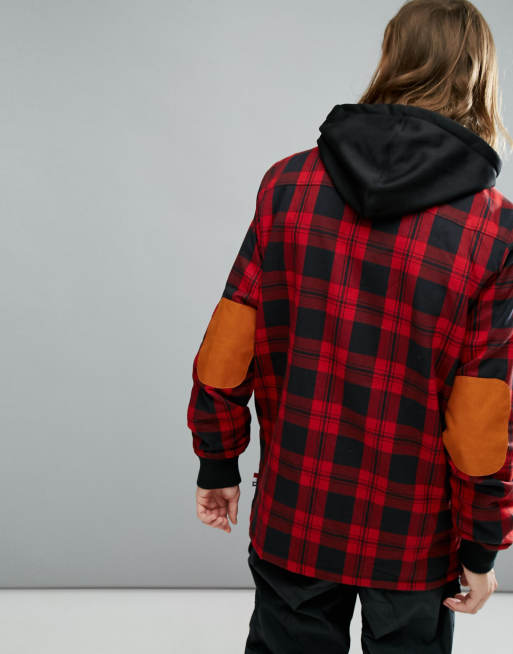 DC Shoes Snow Backwoods Checked Jacket With Insulated Flannel