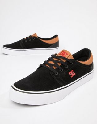dc shoes black and red