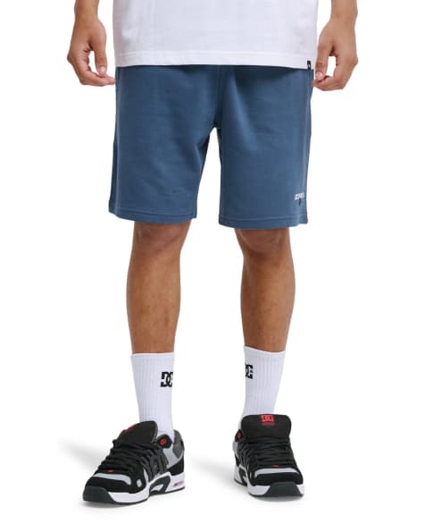 DC Shoes – Vantura – Sweat-Shorts in dunklem Jeansblau - view 1