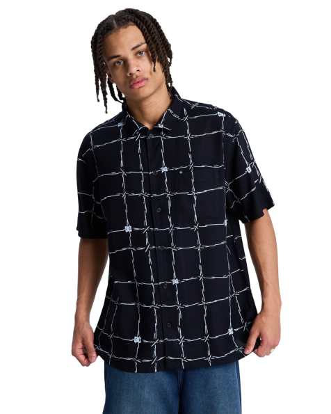 DC Shoes - Wired - Chemise décontractée à manches courtes - Noir - view 1
