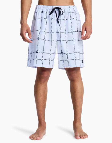 DC Shoes Wired volley 19" swim shorts in wired 32 white - view 1