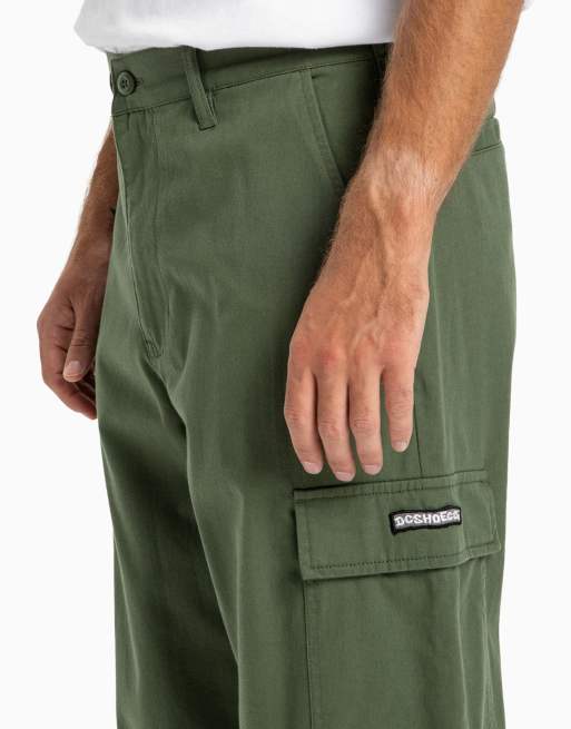 Mens Chinos Dc Chino Pants DC Shoes Worker Baggy Cargo Chino