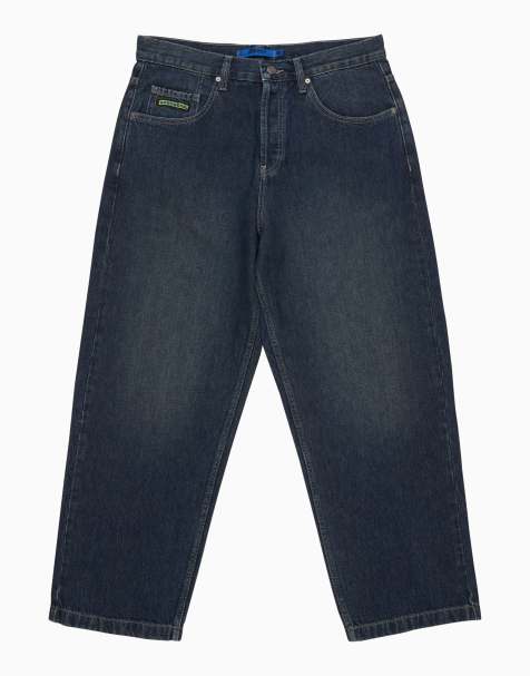DC Shoes Worker baggy denim double jeans in dark denim - MBLUE