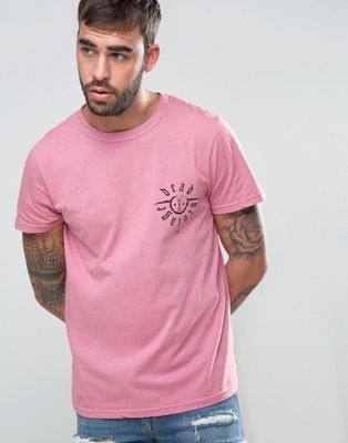 Dead Vintage Chest Logo T-Shirt in Dusty Pink