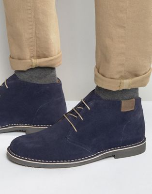 blue suede desert boots