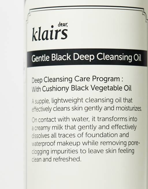 Dear Klairs – Gentle Black Deep Cleansing Oil – Reinigungsöl, 150 ml, 3 von 4