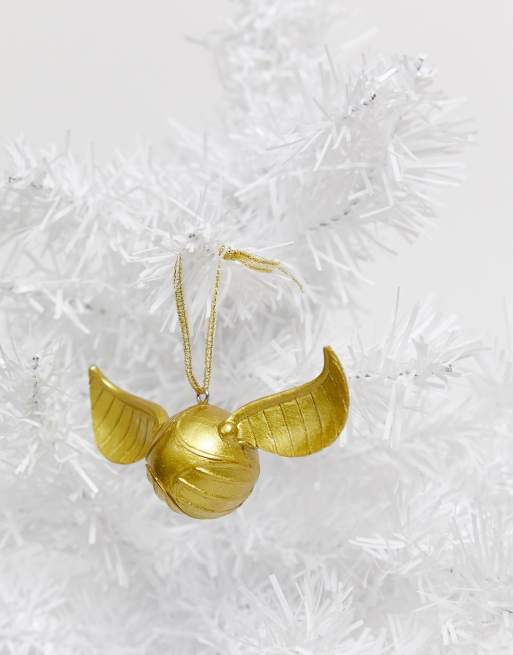 Decoración de Navidad con diseño de snitch dorada de TYPO x Harry Potter