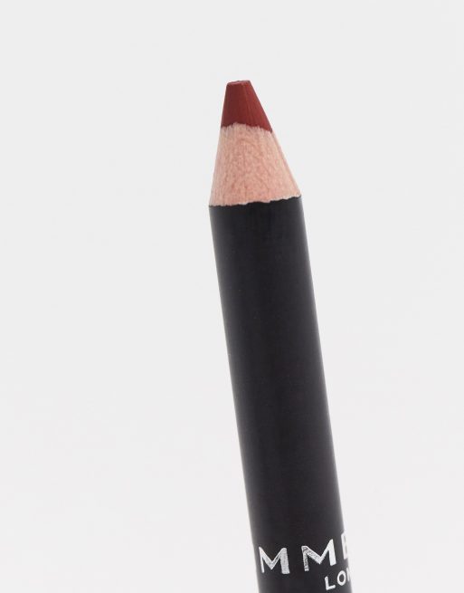 Delineador de labios Lasting Finish 8HR de Rimmel: Tono Bitten Red, 2 de 4