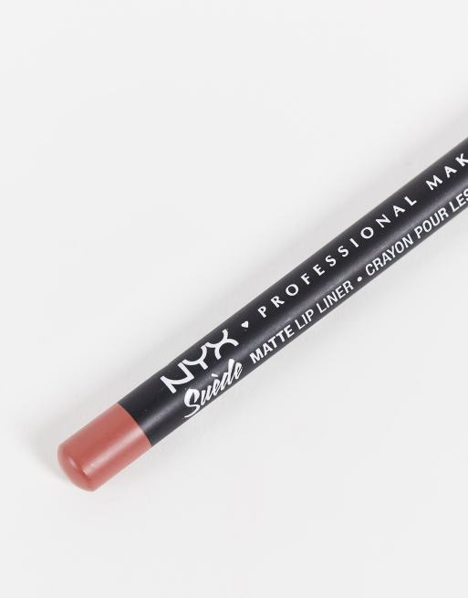 Delineador de labios Suede Matte de NYX Professional Makeup: Tono Free Spirit, 3 de 4