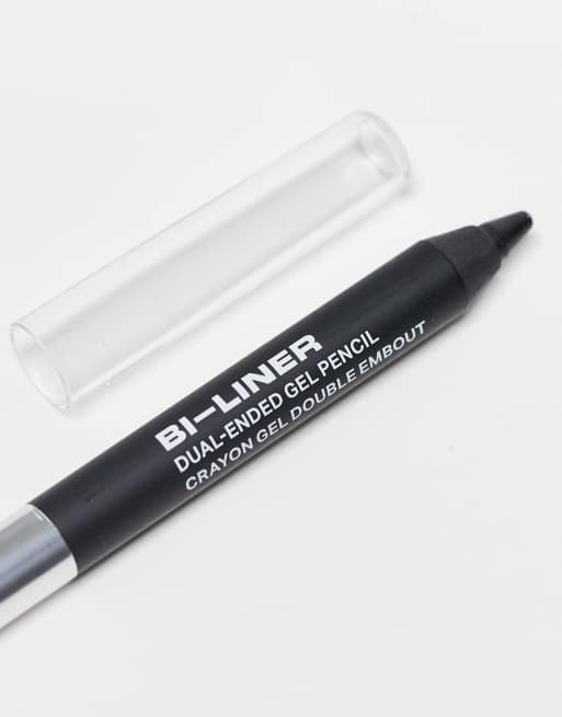 Delineador de ojos con doble extremo Bi-Liner de Morphe: Tono Black/Charcoal Shimmer, 2 de 4