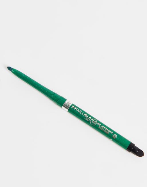 Delineador de ojos en gel Infallible Grip 36h de L'Oréal Paris: Tono verde esmeralda, 2 de 4