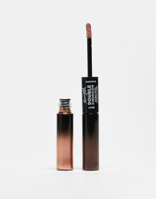 Delineador y sombra de ojos de doble terminación Double Dimension de Barry M: Tono Infinate Bronze