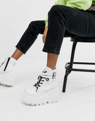 demonia white shoes