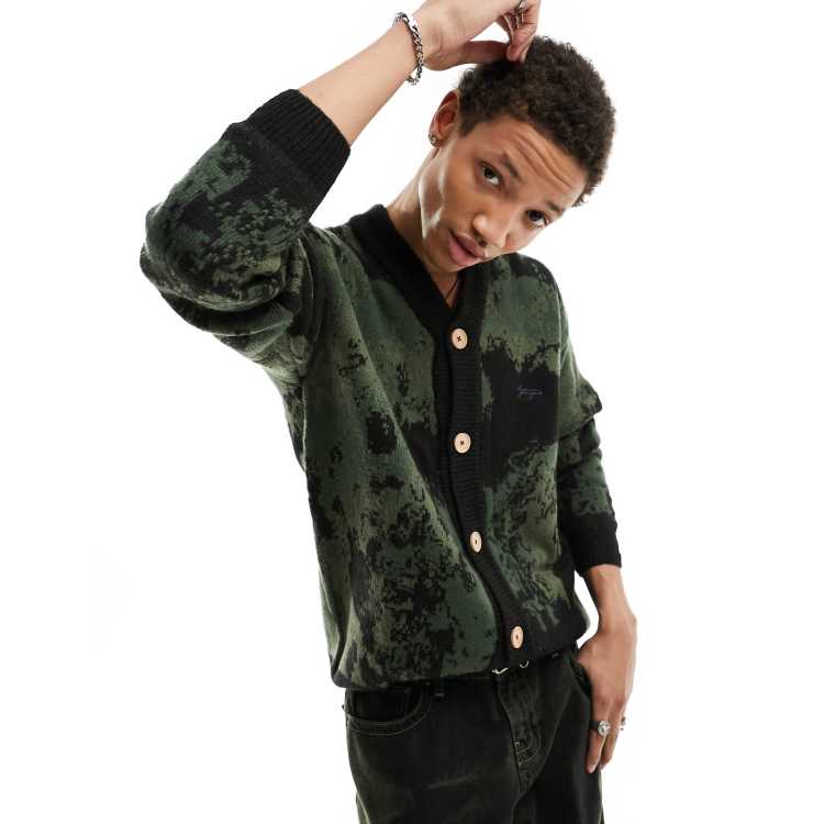 Aqua on sale camo cardigan