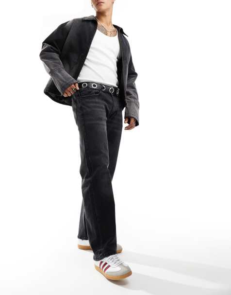 Denim Project loose fit denim jeans in black stone wash - view 1