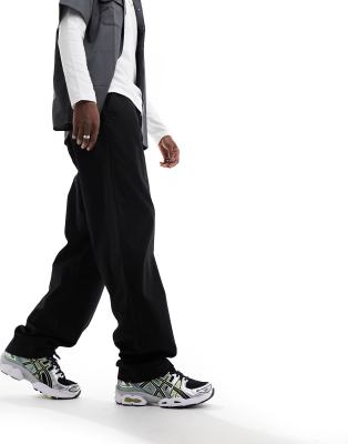 Denim Project Denim Project straight leg parachute trousers in black