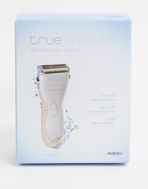 Depiladora de mujer recargable con tecnología que funciona con la piel húmeda y seca True Smooth