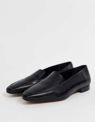 soft leather flat shoes