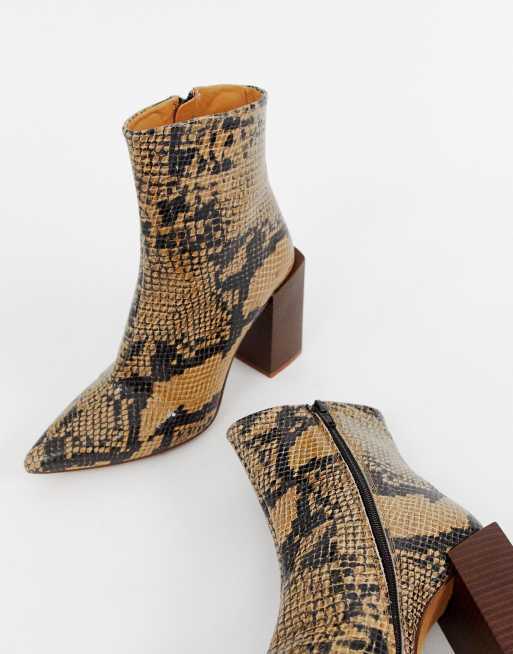 Bottines motif online serpent