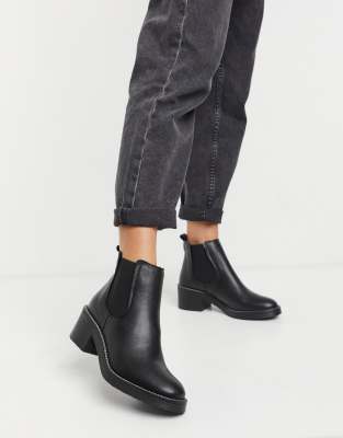 Depp leather hotsell heeled chelsea boots