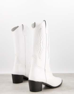 asos white cowboy boots