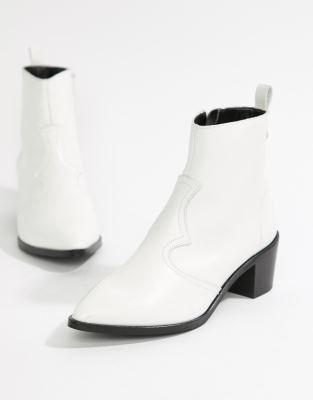 white booties asos