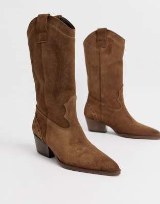 suede western boots