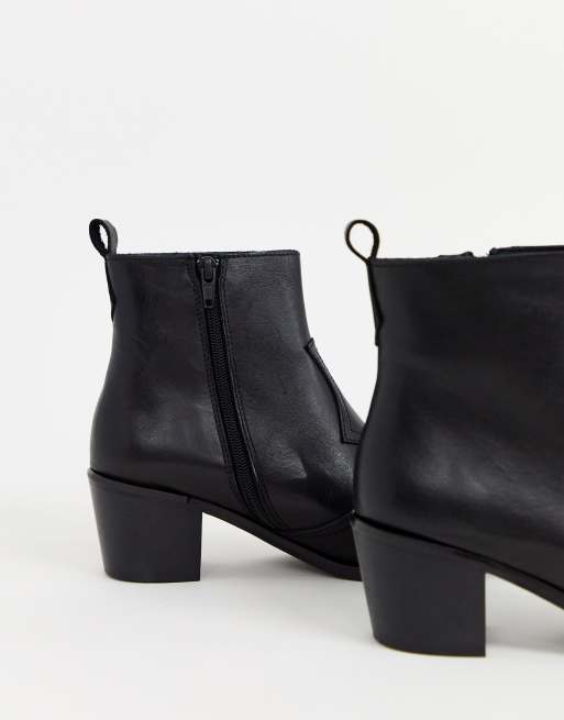 Black booties 2024 with silver toe