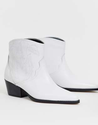 asos white cowboy boots