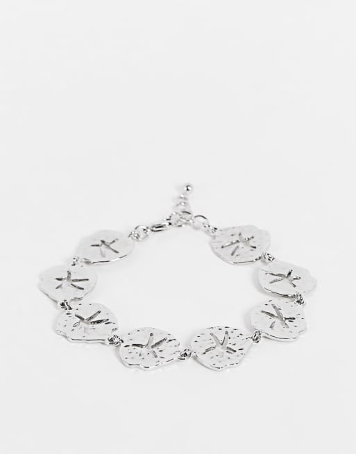 DesignB - Bracciale color argento con monete
