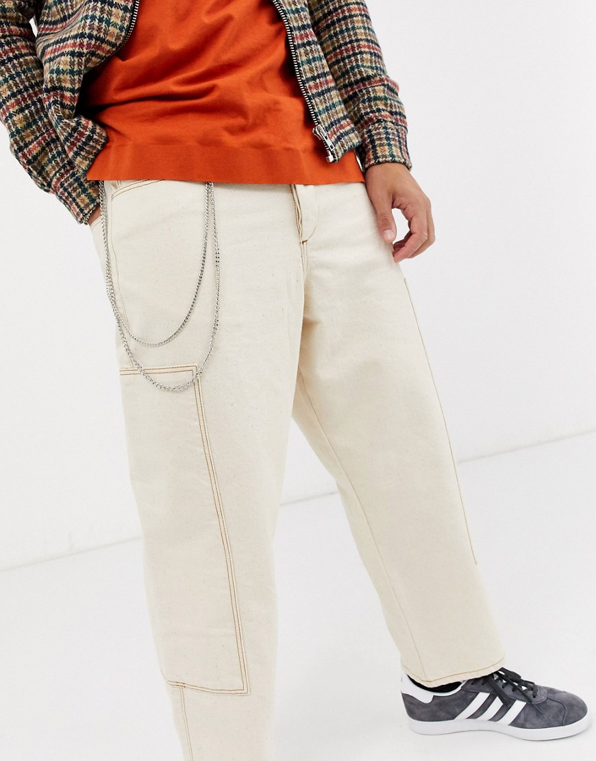 DesignB - Catena per jeans doppia con portachiavi argento
