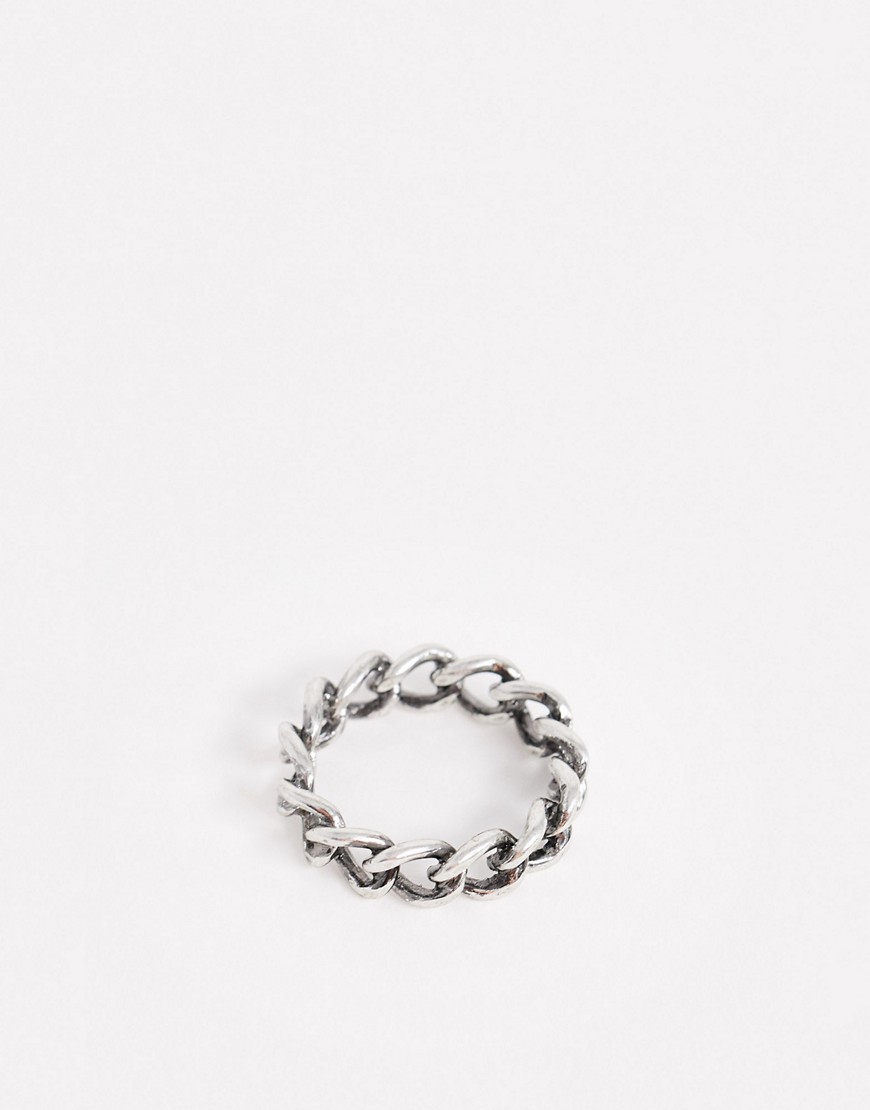 DesignB chain ring in silver
