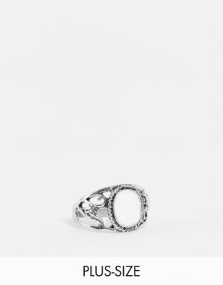 DesignB London Curve DesignB Curve London moonstone boho ring in silver tone