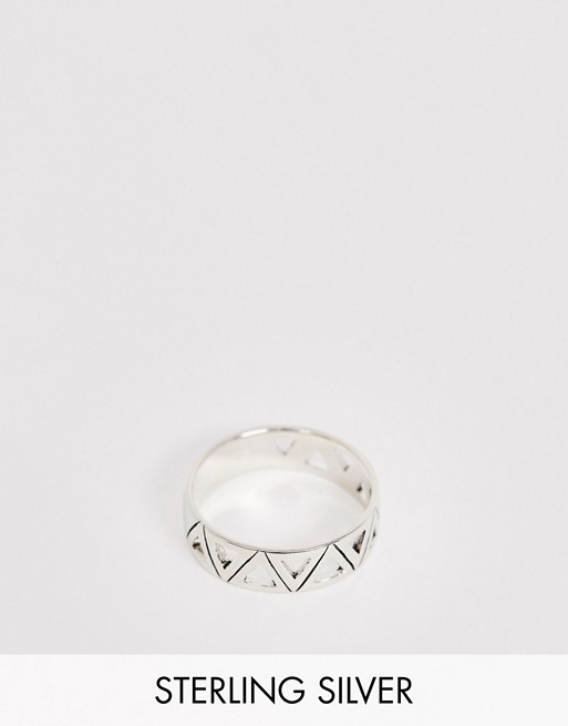 DesignB cut out ring in sterling silver