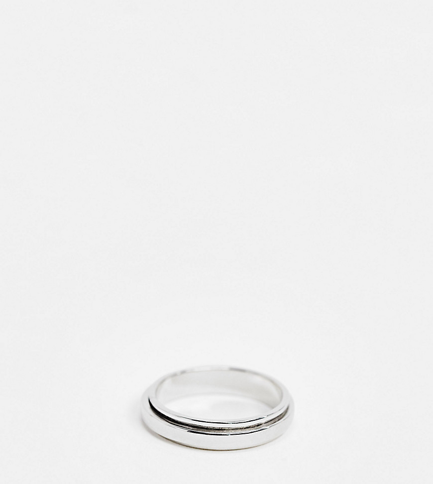 DesignB - Echt zilveren ring met draaiende band