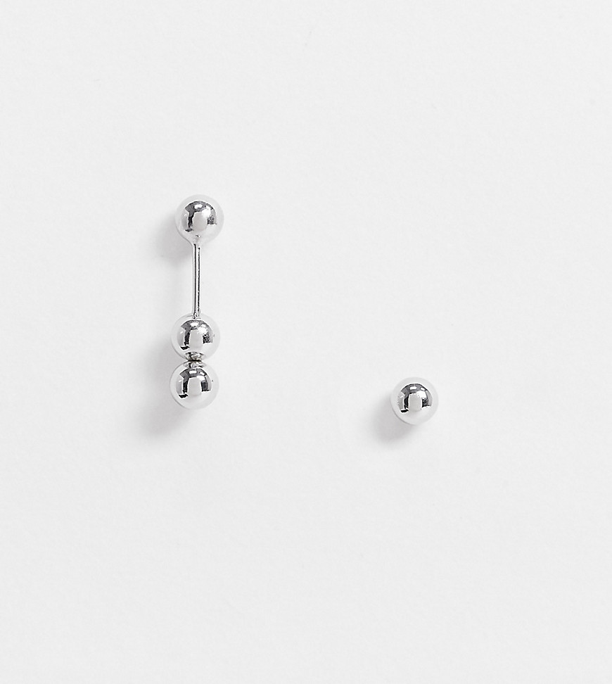 DesignB - Exclusieve set met oorbellen met rondje hangers van echt zilver