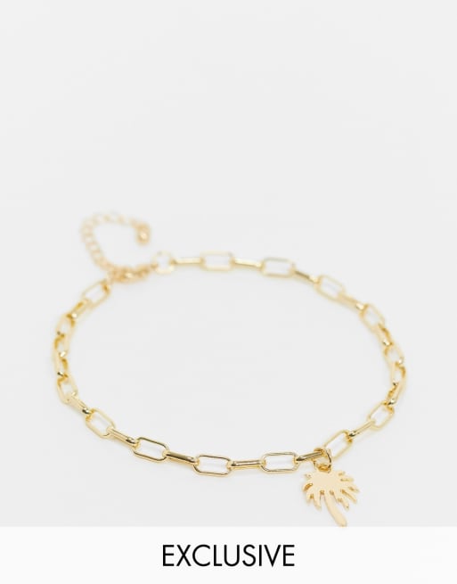 Palm sale tree anklet