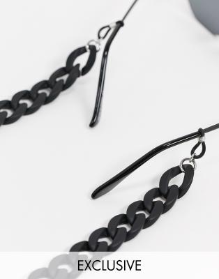 Designb London Designb Exclusive Statement Chunky Sunglasses Chain In