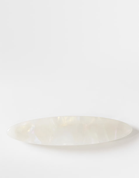 DesignB - Fermaglio per capelli in resina bianco - view 1