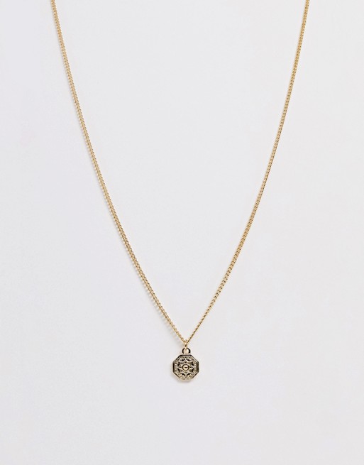 DesignB gold coin necklace