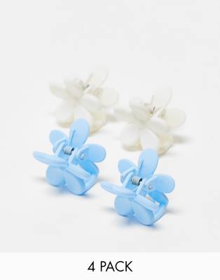 100x ADRIONE Mini-Blumen-Haarspangen Für Damen & Mädchen – Rutschfest, Knitterfrei, Ideal Für Pony & Feines Haar