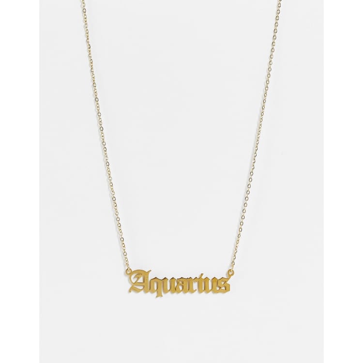 Aquarius deals necklace gold