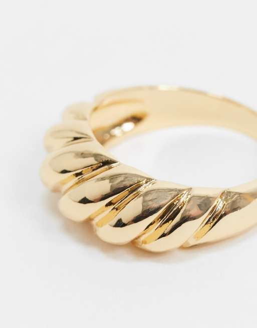 DesignB London - Bague à dômes - Doré, 3 de 4